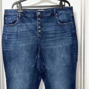 Lane Bryant Signature Fit High-Rise Girlfriend Straight Jean 20